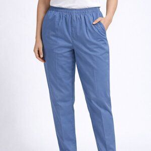 VTG Koret Francisca Women's Pants 12 Blue Pull-On Custom Shorten Hem Normcore